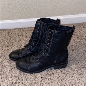 Lace Up Combat Boots